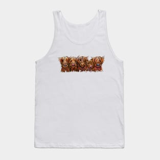 SCoTTiSH HiGHLaND CoWs ' THe HaiRY BuNCH OF CooS ' Tank Top